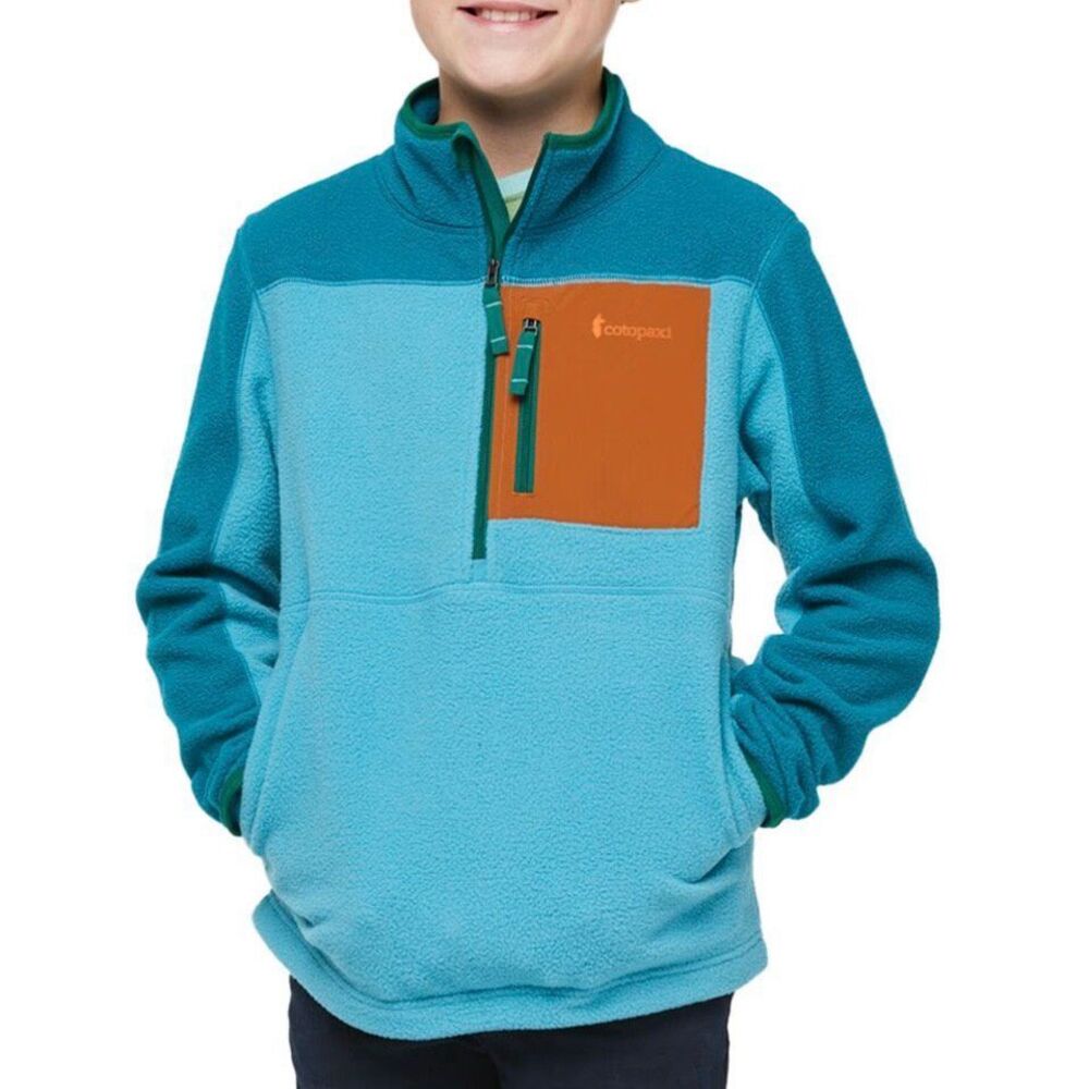 Cotopaxi Abrazo Half-Zip Fleece Blue Jacket Boys Small